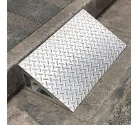 Hauteur 10 Cm Rampe De Trottoir, Rampes De Bordure En Acier Inoxydable, Rampe Pour Fauteuil Roulant, Rampes De Service Antidérapante, Pour Voiture, Fauteuil Roulant, Vélo, Moto, Allée, Trottoir ( Colo