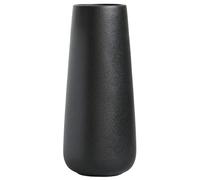 Hauteur 20 cm Vase Conique en Céramique Noir pour Pampas, Moderne Haut Vase Decoratif pour Centre de Table Deco