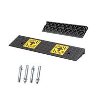 Hauteur 4-10 cm Rampe de Bordure Robuste, Rampe de Seuil Caoutchouc Antidérapant avec Capacité 10 t pour Quai de Chargement Trottoir Garage(9cm/3.5inch)