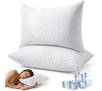 Hauteur Ajustable Memoire Forme Oreiller Rafraichissant 51x76cm (Lot de 2)