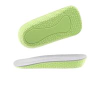 hauteur augmentation Semelle intérieure Invisible for augmenter la hauteur, coussin de rehaussement intérieur, demi-coussin, chaussures sport, coussinets for hommes et femmes(1.5FluorescentGreen)