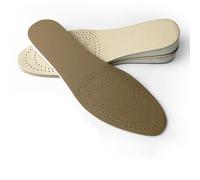 hauteur augmentation Semelles intérieures for augmenter la hauteur, mousse à mémoire de forme, cuir, confort, respirant, Inserts invisibles, coussin accru, semelle intérieure for(Increase 3cm,26cm)