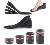 Hauteur Augmentation Semelles,Semelle Rehaussante,Chaussures Augmenter Talon,Semelles de Talon d'Augmentation,Talonnette Grandissante,3-7.5cm Semelle Intérieure Amortissante