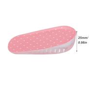 Hauteur Augmente les Semelles Intérieures avec du Gel de Silicone pour le Support de la Voûte Arc Orthique et le Confort de Levage du en Rose - 1,5 Cm de Hauteur Ajoutée avec Design Auto-adhésif et
