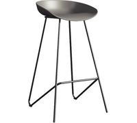 Hauteur avec siè PP chaises de Industriel tabourets îles Barsools pour comptoir Salle Manger Bar à Domicile (Gray-1ps, cm 25,6 Pouces)