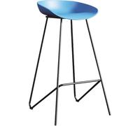 Hauteur avec siè PP chaises de Industriel tabourets îles Barsools pour comptoir Salle Manger Bar à Domicile (Blue-1PS, cm 29,6 Pouces)