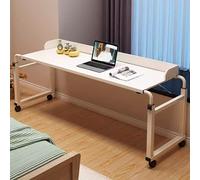 Hauteur de Bureau Réglable, Plateau de Nourriture Bureau de Table Médicale Roulante Bureau D'Ordinateur Tables Surbâties avec Roues Bed Rolling Bar Table Bureau Mobile avec Hauteur Réglable, Szpxxx,