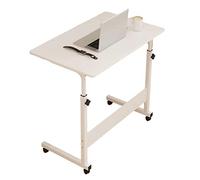 Hauteur de la Table Chariot de Bureau Réglable Assis Pour Se Tenir Debout Table Roulante Bureau Portable Pneumatique Debout avec Roues Bureau Home Computer (Noir), Jaune, a, JYLSSKUK, blanc, a à
