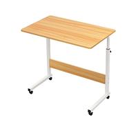 Hauteur de la Table Chariot de Bureau Réglable Assis Pour Se Tenir Debout Table Roulante Bureau Portable Pneumatique Debout avec Roues Bureau Home Computer (Noir), Jaune, a, JYLSSKUK, Jaune, a à