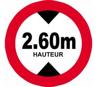 Hauteur De Passage Maximum 2.60m - 15cm - Sticker/Autocollant