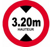 Hauteur De Passage Maximum 3.20m - 15cm - Sticker/Autocollant