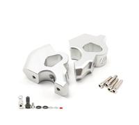 Hauteur Guidon Kit De Fixation pour Rehausseur De Guidon Moto, pour BMW R1300GS 2023-2025 Adaptateur De Serrage Guidon Hauteur De Frein. d'Extension Kit(Argent)