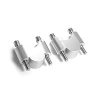Hauteur Guidon Réhausseur De Guidon Moto pour Loncin pour VOGE 300AC, 300DS, 500R, 500AC, 500DS, 500DSX. Adaptateur De Repositionnement De Potence. d'Extension Kit(Argent)