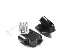 Hauteur Guidon Réhausseur De Guidon Moto pour Loncin pour VOGE 300AC, 300DS, 500R, 500AC, 500DS, 500DSX. Adaptateur De Repositionnement De Potence. d'Extension Kit(Noir 1)