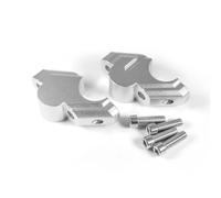 Hauteur Guidon Réhausseur De Guidon pour Yamaha Tenere 700, TENERE700, XTZ, XT700Z, World Raid Rally, Extension De Tube De Direction. d'Extension Kit(Argent)