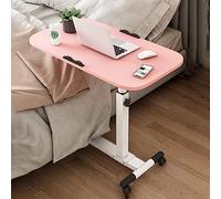 Hauteur Réglable Bureau Pour Ordinateur Portable Table Pliante Portable Pour la Lecture Et L'Écriture Assis Bureau Debout Idéal Pour le Travail Pratique Et Polyvalent, Binfc, Rose, a, JYLSSKUK, ros