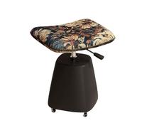 Hauteur réglable, vintage, vanité, chaise pour filles, pivotant à 360°, selle, tabouret avec roulettes, repose-pieds, ottoman, banc à changer, parfait pour le maquillage et l'habillage