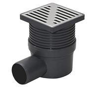 Hauteur Régulée Côté Sortie 100x100mm Sol Drain Déchets Piège Ravin