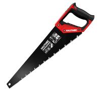 HAUTMEC 55,9 cm Scie manuelle professionnelle pour scier, tailler, jardiner, tailler et couper du bois, cloison sèche, tuyaux en plastique, poignée ergonomique confortable et antidérapante HT0026-SA