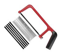 HAUTMEC Kit de scie à métaux junior de 150 mm, bloc de scie à onglet, lame de scie de 6" avec angle réglable pour couper les coins HT0262