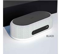 HautréusBluetooth multifonctions pour téléphone portable,réveil numérique intelligent,station de charge rapide 6 en 1,chargeur sans fil,15W - Type Black