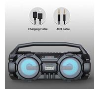 HautréusBluetooth portables,colonne injuste,basse de cinéma maison avec micro,radio FM,système de centre de musique TF,caisson de basses stéréo sans fil #B