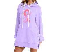 Hauts à paillettes pour femme - T-shirt à manches longues - Pull surdimensionné - Streetwear - Décontracté - Brillant - Sprotshit - Vêtement hip hop - Bloc de couleurs - Avec col rond, argenté, XXL