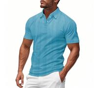 Hauts athlétiques surdimensionnés pour hommes avec fermeture éclair pour course et entraînement, bleu ciel, XL