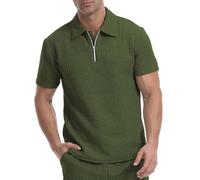 Hauts de course et d'entraînement pour homme, doux et décontracté, pour l'extérieur et le bodybuilding, Vert, XXL