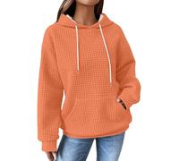 Hauts de sport pour femme à manches longues, cardigans pour femme - Pull léger en coton - Sweat à capuche élégant - Coupe confortable - T-shirt à manches longues - Sprotshit avec poches, Rose, XXXL