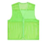 Hauts Grande Taille Pour Hommes Manches Longues Décontracté Adult Unisex Activity Vest Hollow Out Mesh Supermarket Vest Social Service Chemise De Fit Homme (Mint Green, M)