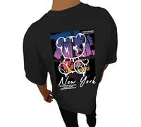 Hauts graphiques d'été pour hommes - T-shirt décontracté à manches courtes - Col rond - Manches courtes - Style western - Pour homme, Noir , XXL