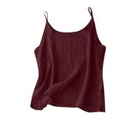 Hauts pour femme sans manches Boho Débardeur d'été extra long basique col en V débardeurs d'été décontracté Haut élégant léger et aéré Haut d'été en tricot uni Haut enveloppant