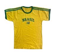 Hauts pour femmes Brésil Crop Top T-shirts T-shirt graphique pour femme Vintage années 90 Streetwear T-shirts débardeur pour femmes Ensemble débardeur pour femme, Jaune clair., M