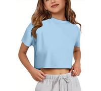 Hauts pour filles, t-shirts confortables, chemises élégantes, vêtements de tous les jours pour garçons et filles, mode décontractée pour enfants, vêtements mignons pour mettre en valeur la garde-robe