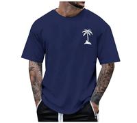 Hauts Sexy pour Hommes Manches Longues Taille Plus à Manches Courtes et col Rond Tee-Shirts en Coton Hommes