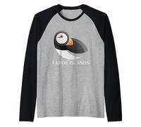 Hauts, t-Shirts et Accessoires pour l'observation des Oiseaux macareux des îles Féroé Manche Raglan