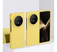 Hauw Coque pour Honor Magic V5,Ultra Mince Dur PC Antidérapant Pliant Coque de Téléphone pour Honor Magic V5,Jaune