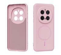 Hauw Coque pour Honor Magic7 Pro,Coque de Téléphone en Silicone Liquide Magnétique Ultra-Mince et Antidérapante pour Honor Magic7 Pro,Rose