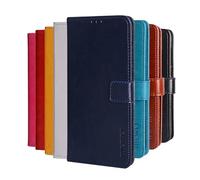 Hauw Coque pour Oppo A5x,Etui pour Téléphone Portable en Cuir PU avec Boucle Magnétique pour Oppo A5x,Bleu