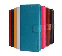 Hauw Coque pour Oppo A5x,Etui pour Téléphone Portable en Cuir PU avec Boucle Magnétique pour Oppo A5x,Bleu Ciel