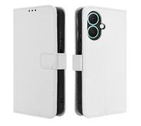 Hauw Coque pour Tecno Spark Go 2,Coque de Téléphone à Fermeture Magnétique Compatible avec Tecno Spark Go 2,Blanche