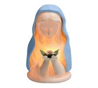 Hauwthg Veilleuse De La Vierge Marie Veilleuse De Prière À LED Vierge Marie Sainte Vierges Maries Élégante Lampe Religieuse pour Couloir, Salle De Prière, Dortoir, Cuisine, Coin Lecture