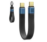 HAUXGOGO Câble OTG USB-C Mâle vers Mâle USB 4.0 Charge Rapide Transfert de Données,240W 40Gbps HD Screen Mirroring 60Hz 8K Compatible avec Thunderbolt 4/3