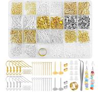 HavaCue 1792pcs Crochet Boucles d'Oreilles, 925 Attache Boucles d'oreilles pour Débutants et Adultes, Accroche Boucle d'Oreille pour la Fabrication de Bijoux la Réparation de Bracelet Collier DIY