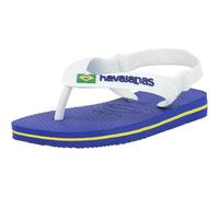 Tongs Havaianas Baby Brasil Logo bleu blanc enfant - 23-24