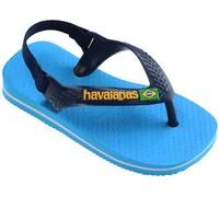 Havaianas 4140577 Baby Brasil Logo II, Sandales Mixte Bébé, Turquoise Navy Blue,21 (EU 23)