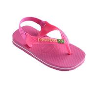 Havaianas Baby Brasil Logo II, Sandales Mixte bébé - Rose (Pink Flux) - 21 EU