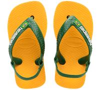 Havaianas - Baby Brasil Logo II - Tongs enfant Pop Yellow / Amazon - 17 - 18