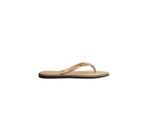 HAVAIANAS Badeschuhe SLIM POINT GLITTER marron clair | 41/42